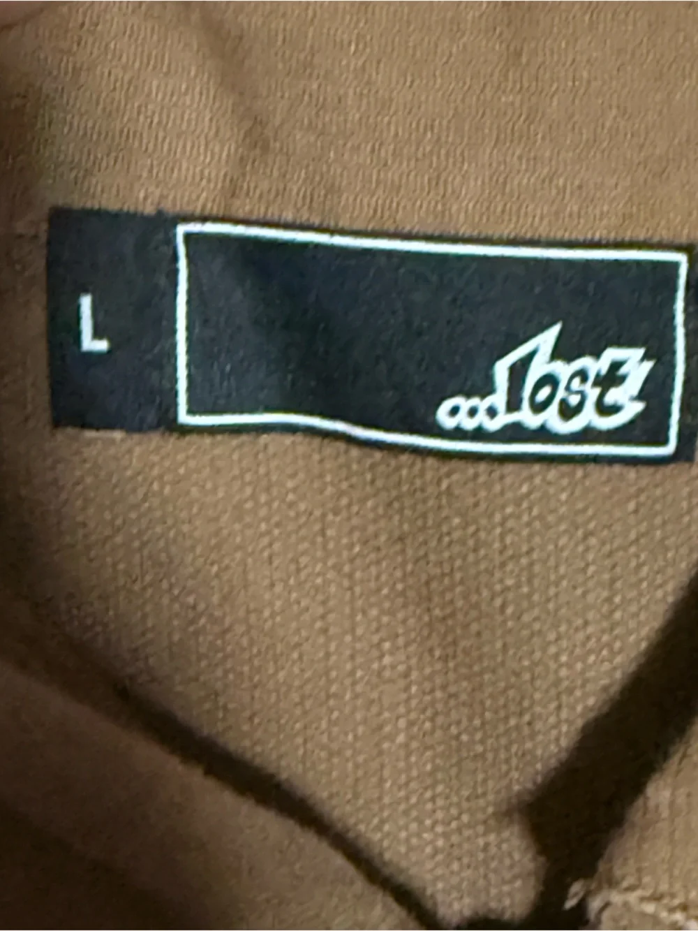 Lost Brown Zip Jacket with Blue and Cream Stripes